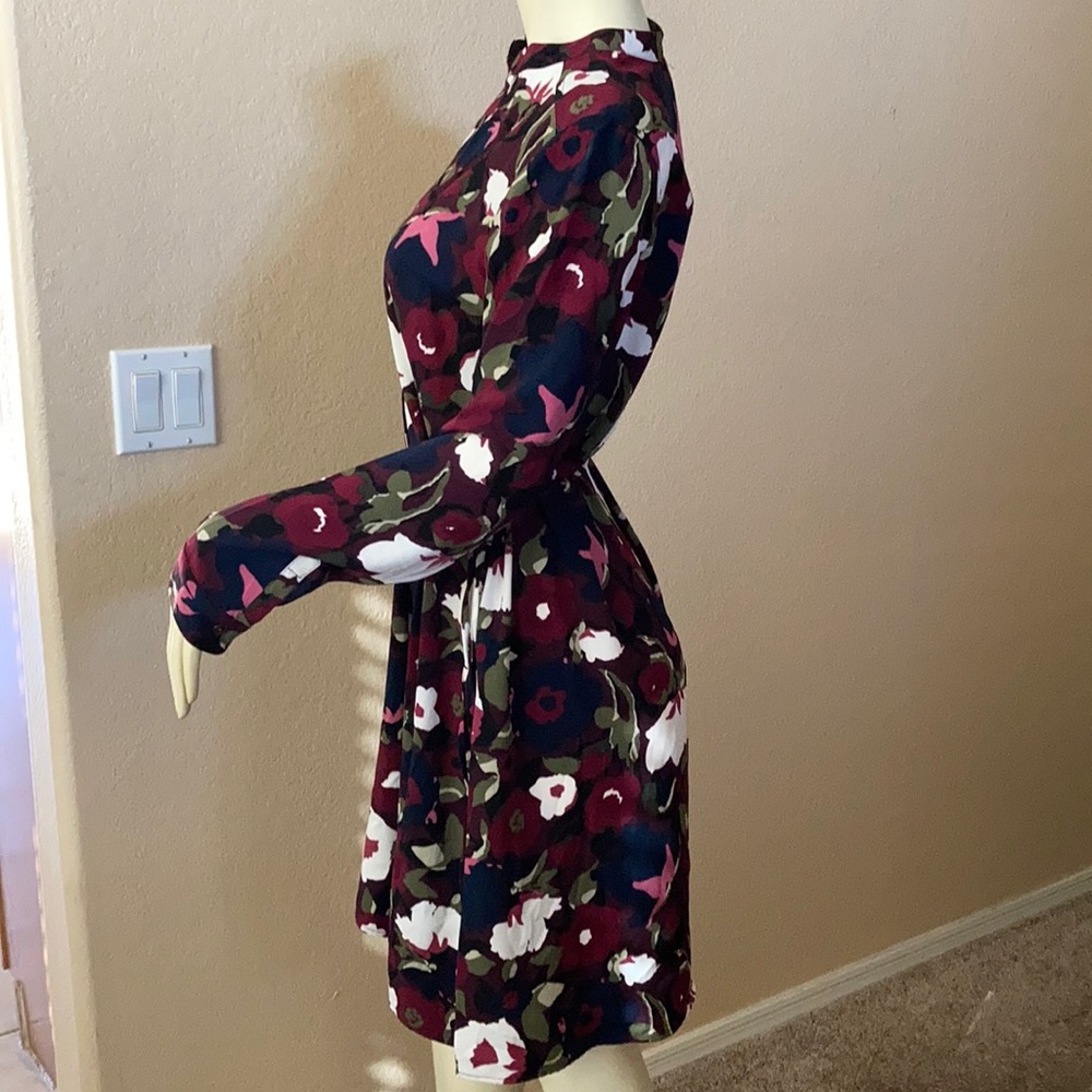 🌻Merona burgundy long sleeve dress👡